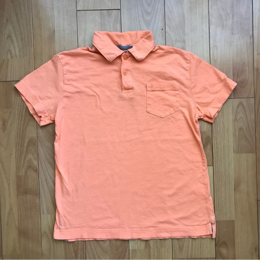 Crazy 8 cotton Orange Polo Shirt for kids size L